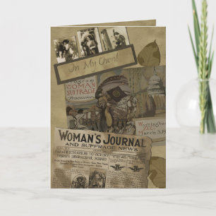Carte de voeux du suffrage des femmes du cru 1913