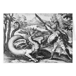 Carte de voeux du symbole Alchemy Dragon