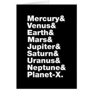 Carte de voeux du système solaire