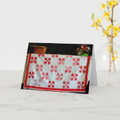 Carte de voeux du trésor piqué de famille (Fleur jaune)