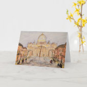 Carte de vœux du Vatican (Fleur jaune)
