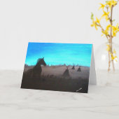 Carte de voeux du visiteur à Dawn (Fleur jaune)