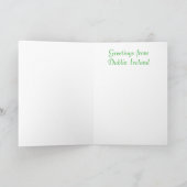 Carte de voeux Dublin City (Intérieur)