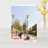 Carte de voeux Dublin City (Fleur jaune)