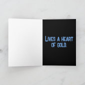 Carte de voeux d'une personne masculine (Intérieur)