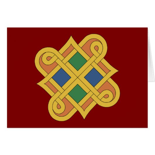 Carte de vœux Durrow Knotwork 2016 (Devant horizontal)