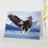 Carte de voeux Eagle (Fleur jaune)