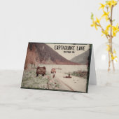 Carte de voeux Earthquake Lake Montana 1961 (Fleur jaune)