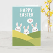 Carte de vœux Easter Hills (Fleur jaune)
