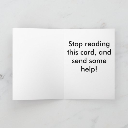 Carte de vœux échouée (Intérieur)