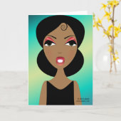 Carte de voeux éclairée (Fleur jaune)