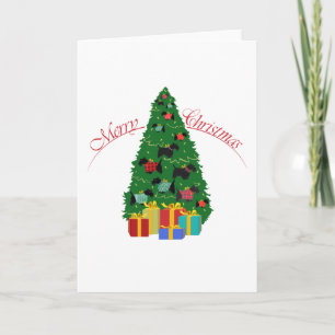 Carte de voeux écossaise Terrier