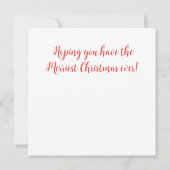 Carte de voeux écossaise Terrier Plaid (Dos)