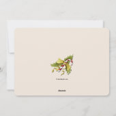 Carte de vœux écureuil de Noël (Dos)
