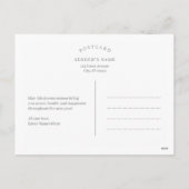 Carte de vœux éditable Pawsitive Vibes couleur pou (Dos)