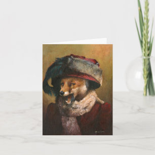 Carte de voeux Edwardian Vixen