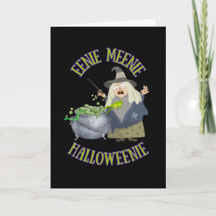 Carte de vœux Eenie Meenie Halloweenie, Mignonne e