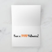 Carte de voeux éffrayant HALLOWEEN (Intérieur)