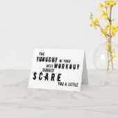 Carte de voeux Effrayer Workout (Fleur jaune)