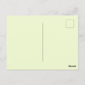 Carte de vœux Egrette neigeuse et faux alligator (Dos)