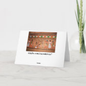 Carte de vœux Égypte-Hiérglyphes (Dos)