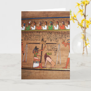 Carte de vœux Égypte-Hiérglyphes