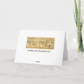 Carte de vœux Égypte-Hiéroglyphes (Dos)
