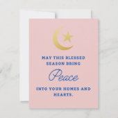 Carte de voeux Eid, carte d'Aïd, carte de voeux pl (Dos)