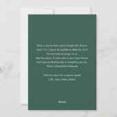 Carte de vœux Eid Mubarak avec photo de famille et (Dos)