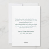 Carte de voeux Eid Mubarak avec ruban vert émeraud (Dos)
