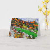 Carte de voeux Élation (Fleur jaune)