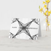 Carte de voeux Electricity Pylon (Fleur jaune)