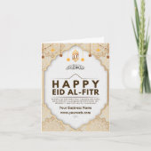 Carte de voeux Elegant Happi Eid Al-Fitr (Devant)