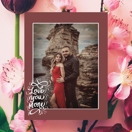 Carte de vœux élégante de la Saint-Valentin avec p