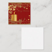 Carte de vœux élégante de Noël (Devant / Derrière)