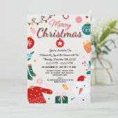 Carte de vœux élégante de Noël (Debout devant)