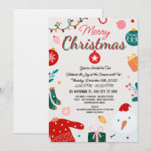 Carte de vœux élégante de Noël (Devant / Derrière)