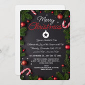 Carte de vœux élégante de Noël (Devant / Derrière)