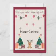 Carte de vœux élégante de Noël et du Nouvel An