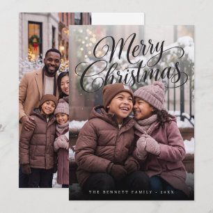 Carte de vœux élégante de Noël PhotoPop