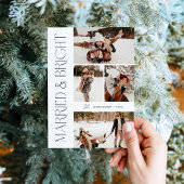 Carte de voeux élégante de vacances de mariage et 