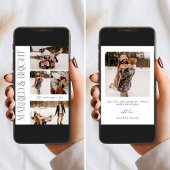 Carte de voeux élégante de vacances de mariage et 