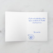 Carte de voeux élégante Hanoukka (Intérieur)