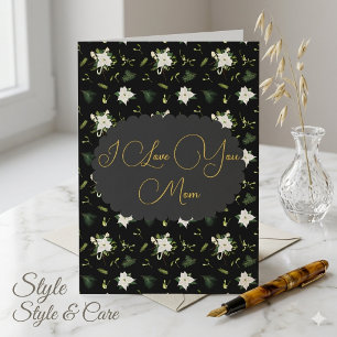 Carte de vœux élégante pour la fête des mères, des