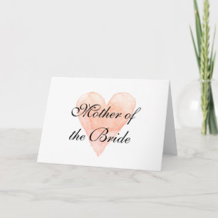 Carte de vœux élégante pour la mère de la mariée