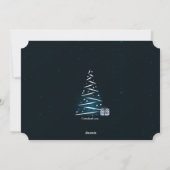Carte de vœux élégante pour les fêtes (Dos)