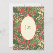 Carte de vœux élégante pour les fêtes JOY – Messag (Devant)