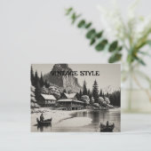 Carte de vœux élégante pour toutes occasions (Debout devant)