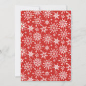 Carte de vœux élégante rouge Joyeux Noël (Dos)