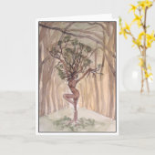 Carte de voeux élémentaire Terre vide (Fleur jaune)